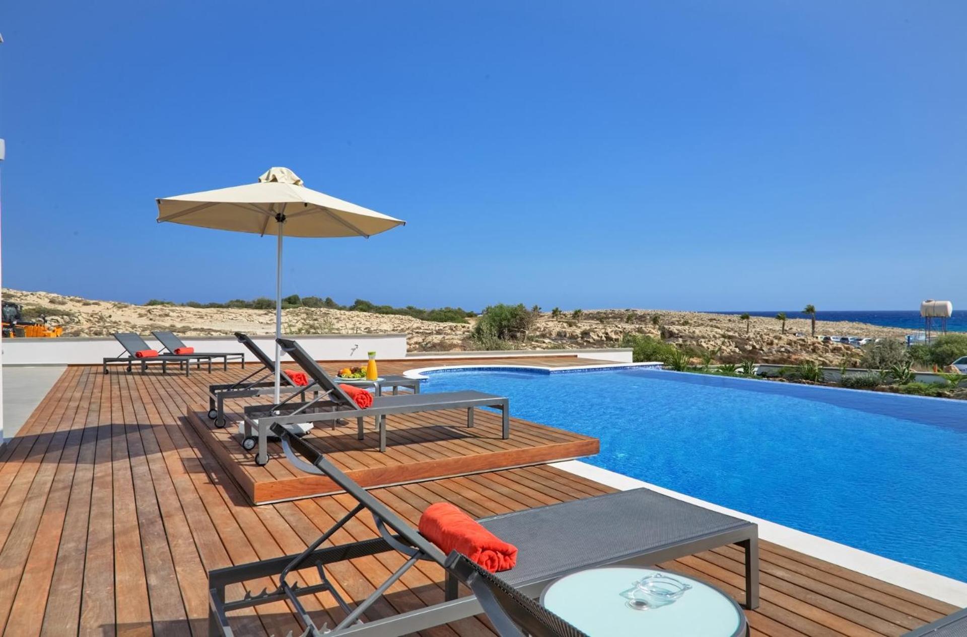 Beachfront Luxury Villa Idania Agia Napa Buitenkant foto